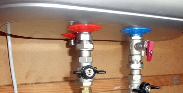 Water heater taps