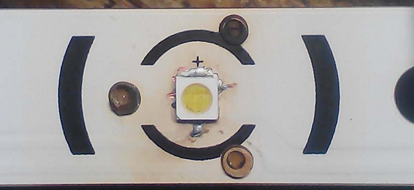 LED soldered