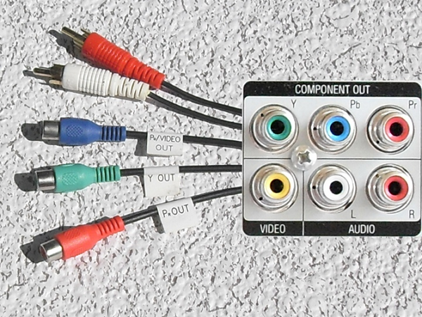 Component connector (Y Pb Pr)