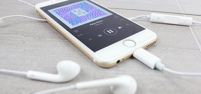 Iphone with headphones