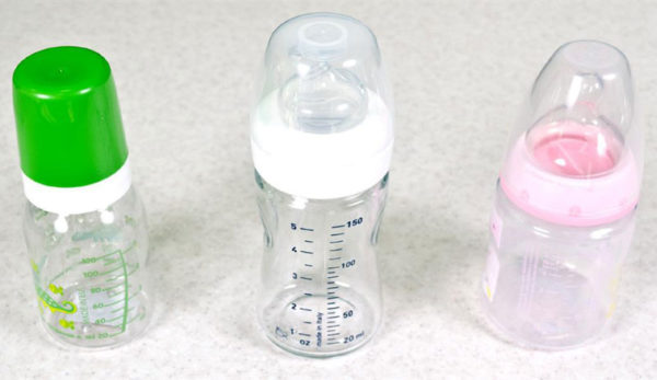 Plastic baby bottles