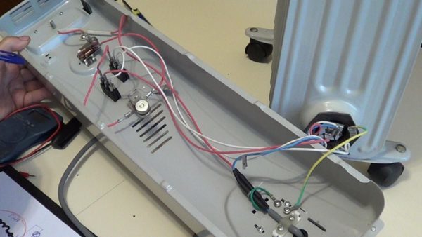 Disassembled heater
