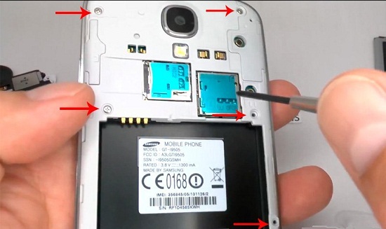 Disassemble the phone