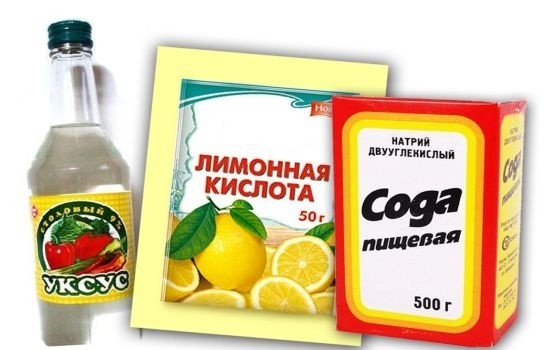 Vinegar, Citric Acid and Soda