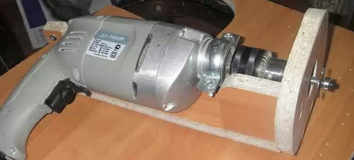 Drill with holder
