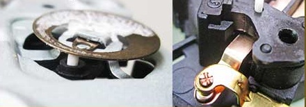 Bimetallic plate and ceramic rod