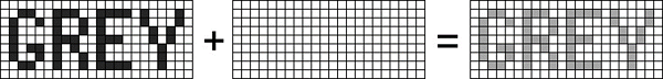 Halftone gray