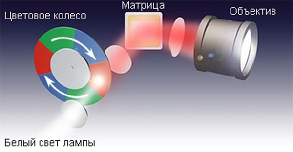 Disk with light filters