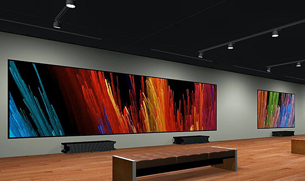 Projector at a distance of 17 cm.