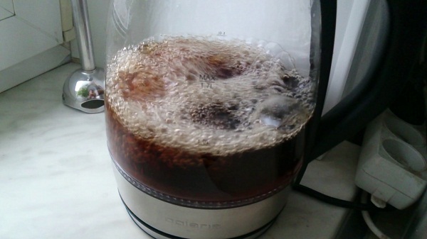 Coca-Cola in a teapot