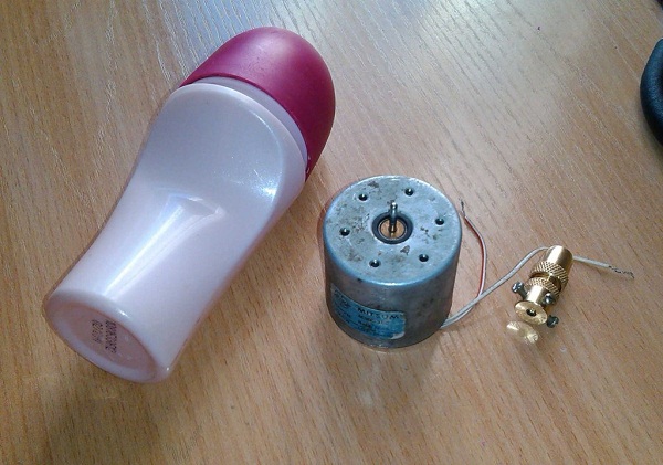 Antiperspirant, motor and grip