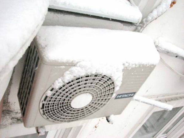 Air conditioning in the snow
