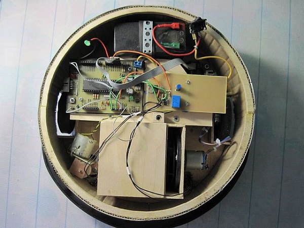 Assembled vacuum cleaner inside