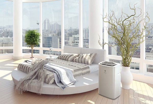 Mobile air conditioning in the bedroom