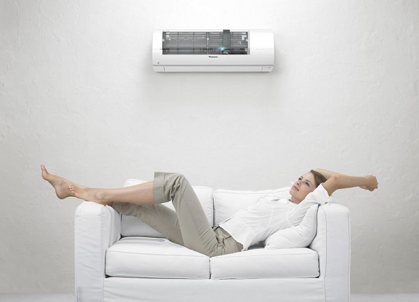Girl lying on the couch