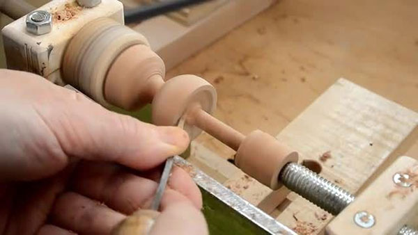 The processing process on the machine