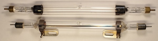 Two mercury-quartz lamps