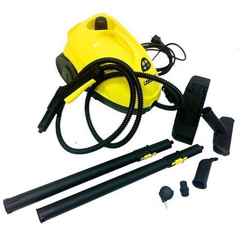 Steam generator with nozzles