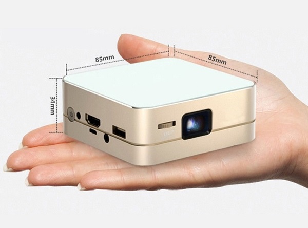 Pico projector on palm