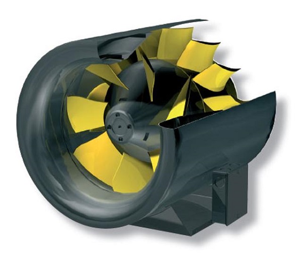 Diagonal fan