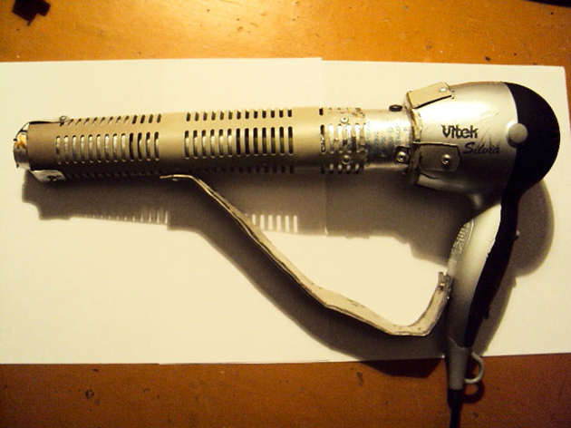 Homemade building hair dryer