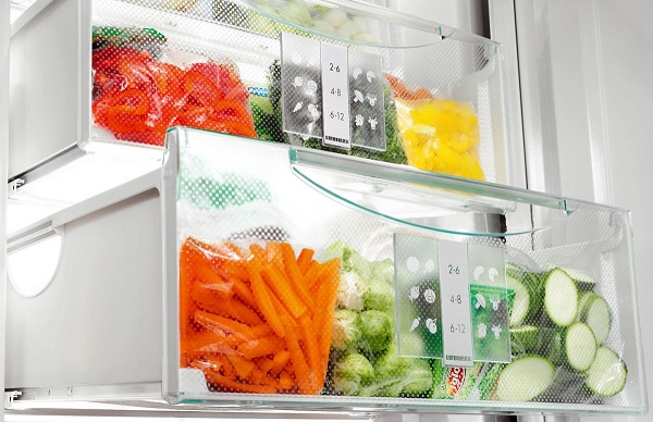 Products in the freezer