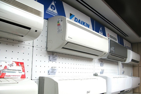 Air conditioners in the store