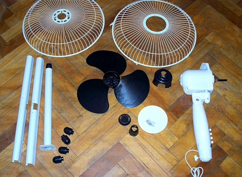 Disassembled fan