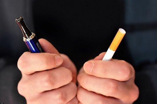 Electronic and traditional cigarette