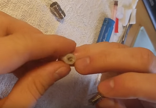 Cotton around the helix