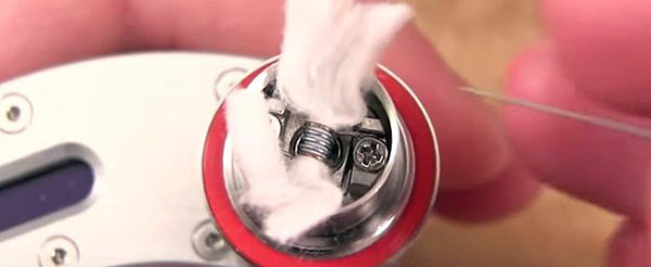 Insert wicked wick in the spring