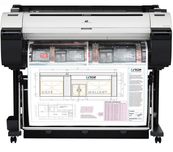 Canon imagePROGRAF iPF770 with stand
