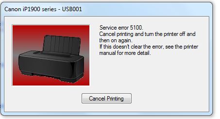 Error code 5100