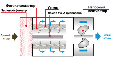 Photocatalytic air purifier
