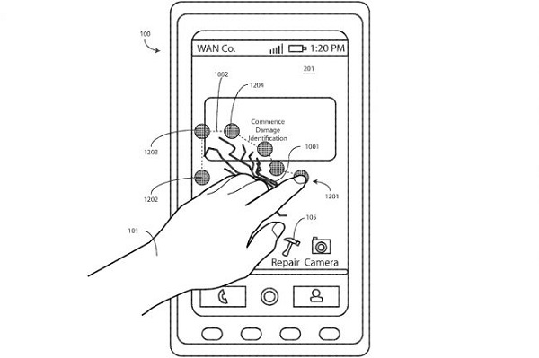 Screen with memory effect
