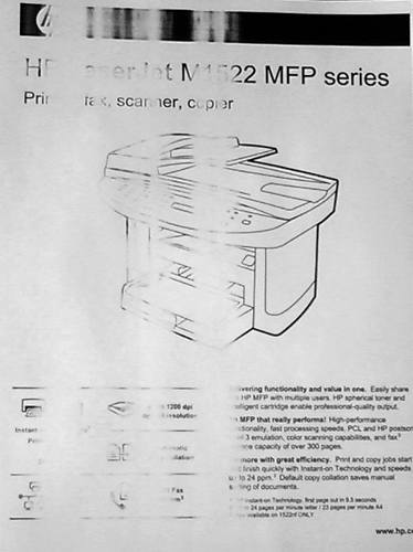 Bad printer printing