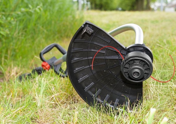 Trimmer with fishing line