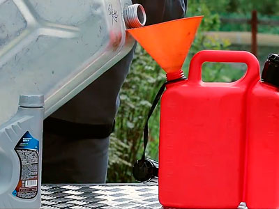 Preparation of the mixture