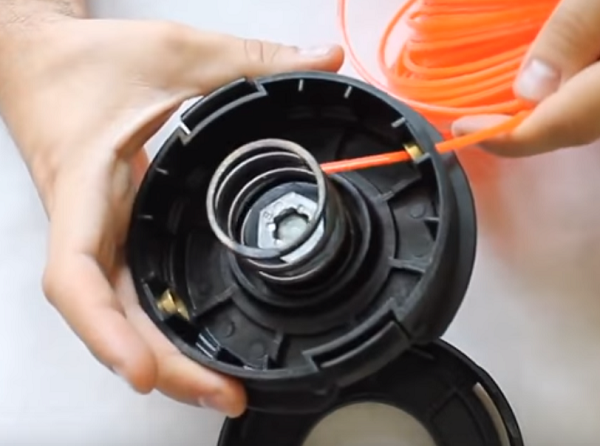 Fishing line in the hole