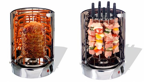 Electric vertical grill