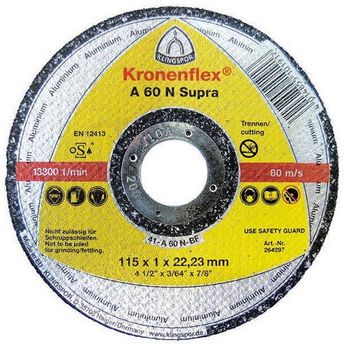 Disc for cutting non-ferrous metals