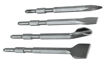 Chisel, spike and shoulder blade