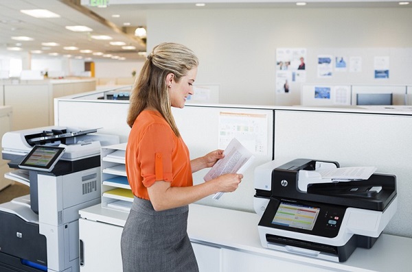 The work of the device in the office