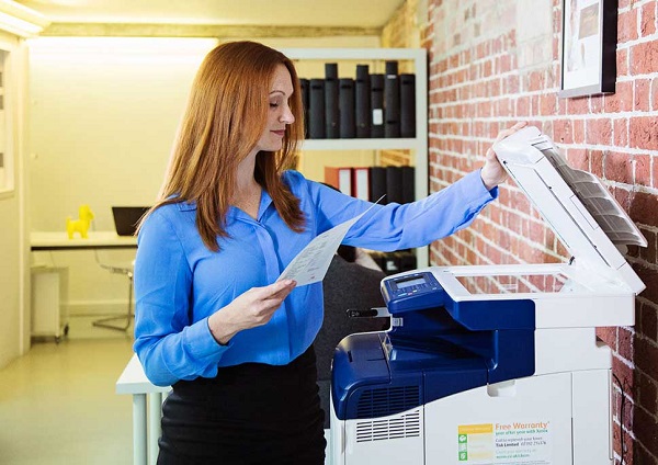 Work on the copier