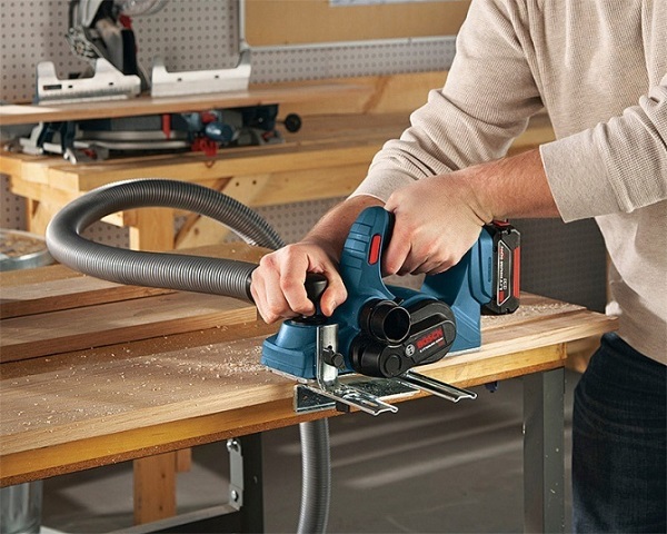 Tool with lock button