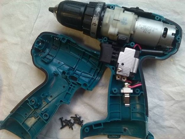 Disassembled screwdriver