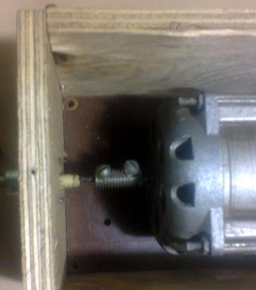 Connect the cable to the motor shaft