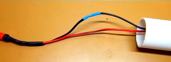 Connecting wires to the motor