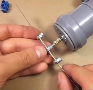 Nozzle and shaft connection