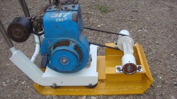 Homemade vibrating plate